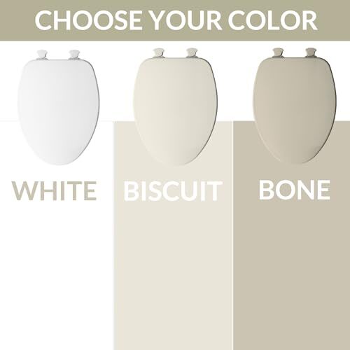 CHURCH 585EC 006 Toilet Seat with Easy Clean & Change Hinge, Elongated