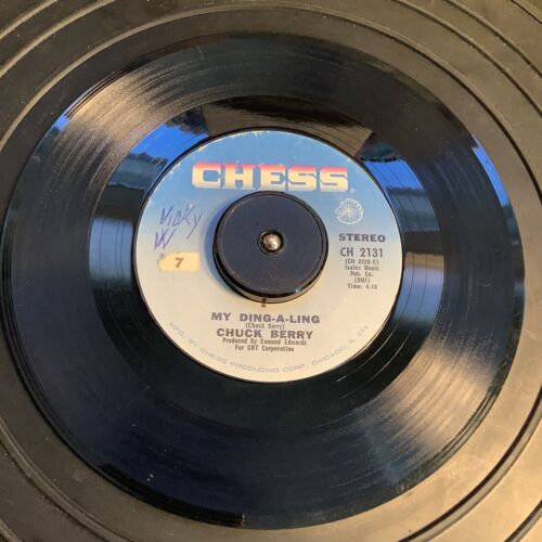 Chuck Berry 45RPM “My Ding-A-Ling/Let's Boogie” 1972 Blues Rock & Roll 7” Vinyl - Picture 2 of 3
