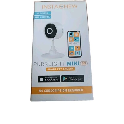 Instachew HD Camera 3 MP, Purrsight Mini 5G, Smart Pet Camera