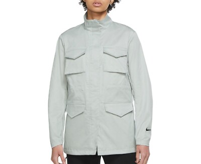NIKE Women's NSW M65 Essential Woven Jacket NWT Grayish Green SIZE: MEDIUM