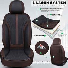 BREMER SITZBEZÜGE Maß Auto Schonbezüge Kompatibel Mit FIAT 500X Fahrer & Beifahrer Set Ab 2014 / Auto Sitzbezüge Schonbezug Set Autositzbezüge 2er Pack In Schwarz (G102