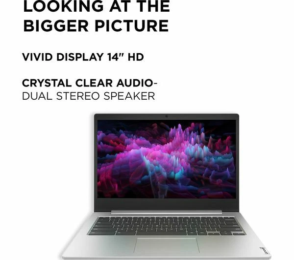 Lenovo Ideapad 3i 14" Chromebook Intel Celeron N4020 2.8GHz 64GB Emmc 4GB Plata - Imagen 3 de 4