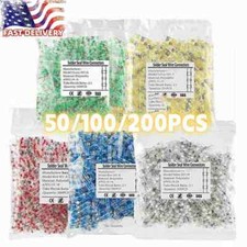 Heat Shrink Solder Seal Sleeve Waterproof Butt Wire Connectors Terminals 200-50X