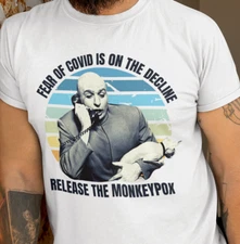 Dr Evil Shirt Fear Of Corona Is On The Decline Release MonkeyPox Idiocracy Meme