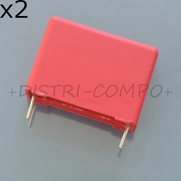Condensateur MKS4 220nF 100VDC 63VAC pas 7.5mm 10% Wima RoHS (lot de 2)