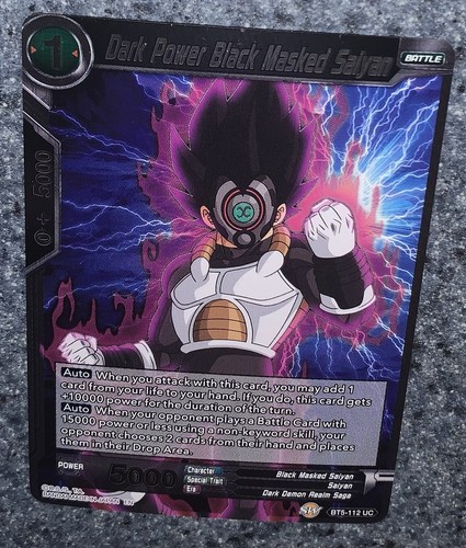 Dragon Ball Super (BT5-112 UC) Dark Power Black Masked Saiyan HOLO Card +2Bonus! - Picture 24 of 24