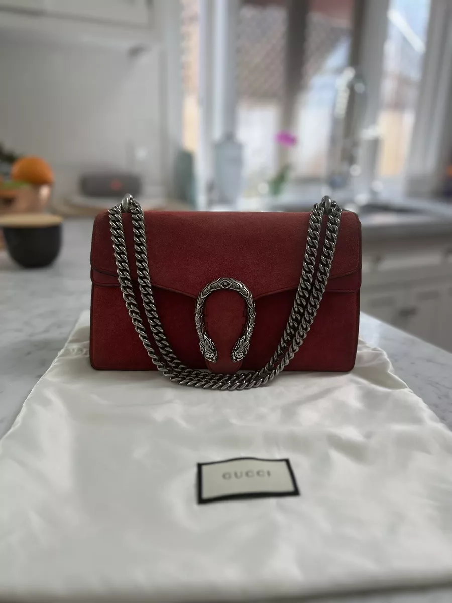 Gucci Dionysus Bag Suede Medium Red