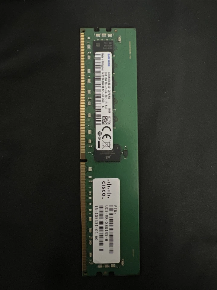 Cisco 8GB DDR4-2666-MHz RDIMM/PC4-21300/1R/x4 | UCS-MR-X8G1RS-H - Image 2 of 3