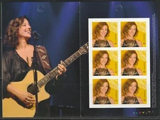 Canada #3455a, Sarah McLachlan, Singer, Songwriter, Full Booklet of 6, MNH 2024