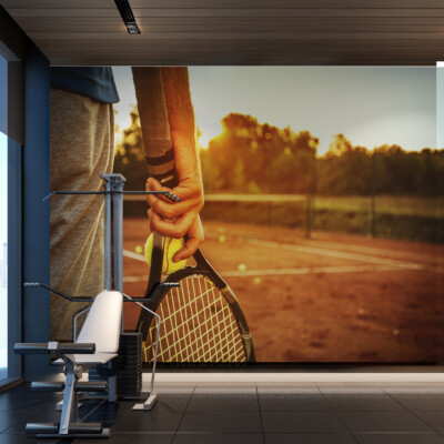 VLIES FOTOTAPETE Selbstklebend XXL SPORT Tennis Sportplatz 3D Tapeten 4003
