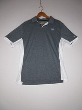 Nike Mens Dri-Fit Performance Golf Polo Shirt Short Sleeve Collared Size L Gray