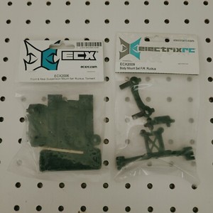 ECX FR/R Body Post Set: 1:10 2wd Ruckus Torment