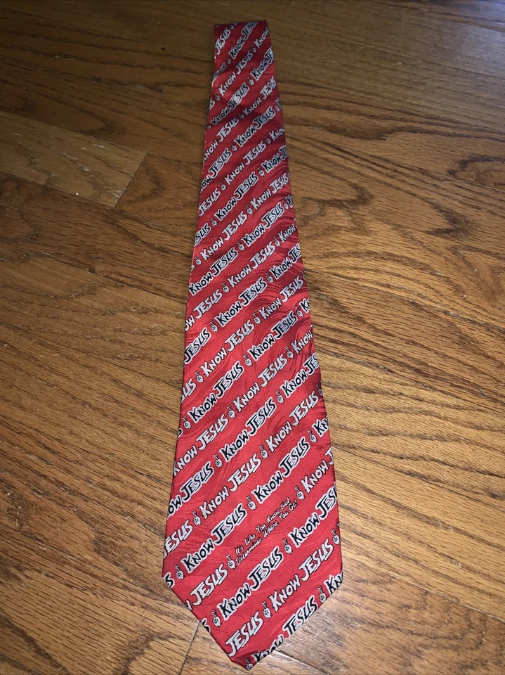 Corbata Kerusso CONOCE A JESÚS Cristianismo Mejor Domingo ÚNICA ORIGINAL ❤️tb50 Foto 2 de 3