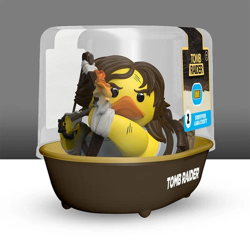 TUBBZ 1st EDITION Tomb Raider Classic Lara Croft Survival Duck Figure JEEP