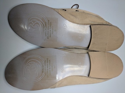 NEW BOUTIQUE 9 Women's BEIGE SUEDE LACE UP MOCCASIN FLATS SHOES - SZ 6.5 - Picture 6 of 7