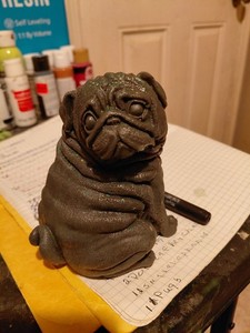 Handmade Resin Pug