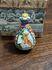 G. DeBrekht Hand Painted - Deer - Christmas Ornament