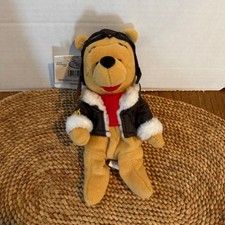 Disney Store Pilot Pooh Winnie the Pooh Aviator 8" Mini Bean Bag Plush w/ Tags