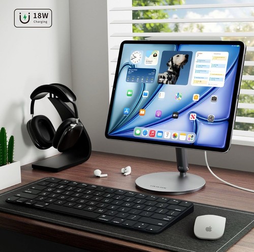 LULULOOK Magnetic Wireless Charging Stand for iPad Pro 13" M4 (2024) - Afbeelding 2 van 10