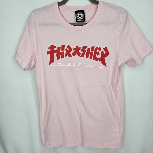 Thrasher T-Shirt Donna Piccola Rosa Vedi Descrizione