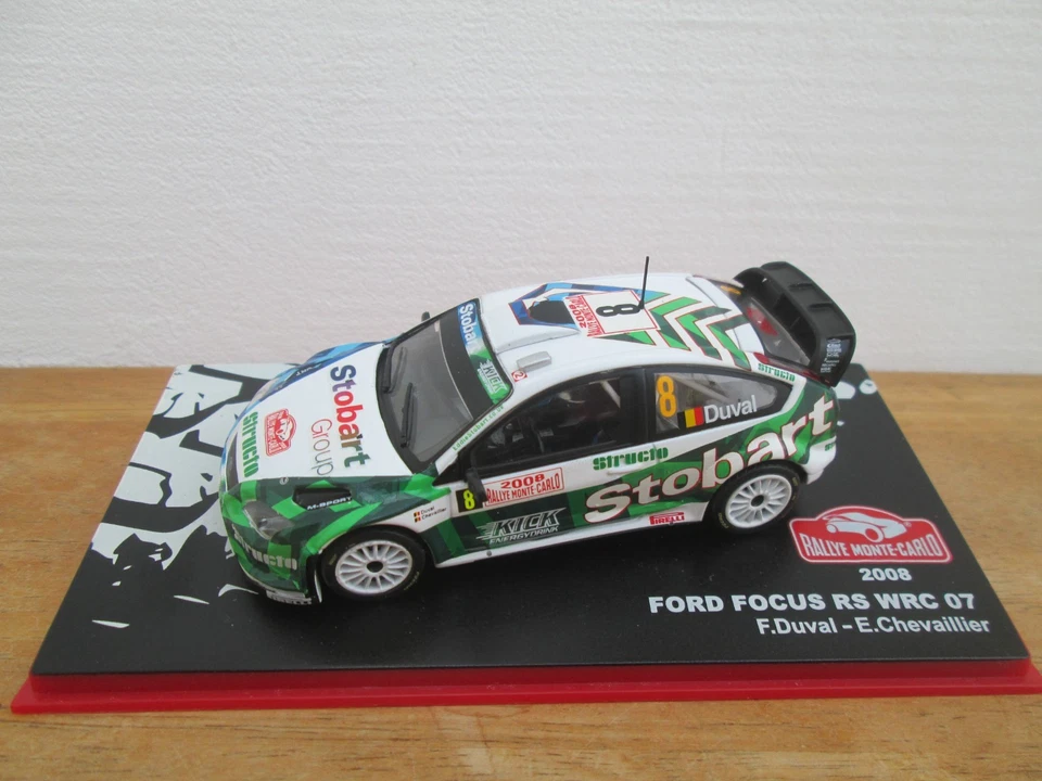 Ford Focus RS WRC 07 - Rally Monte Carlo 2008 - F. Duval - 1/43 Altaya - Image 2 of 4