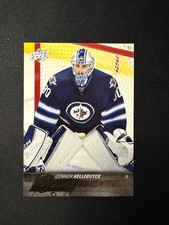2015-16 Upper Deck Series 1 Connor Hellebuyck Young Guns Rookie Card #214 RC YG. rookie card picture
