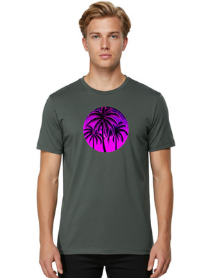 Palm-Trees-3 Mens Graphic Tee, 100% Cotton, Casual Summer Wear