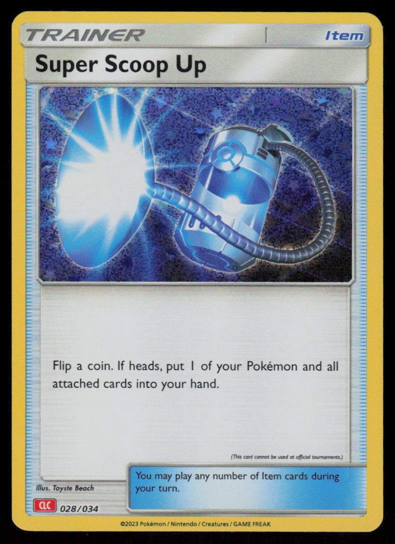 Super Scoop Up Holo Trading Card Game Classic 028/034 NM Pokemon