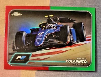 2024 Topps Chrome Formula 1 F1 F2 #96 Franco Colapinto Red&Green Refractori RC