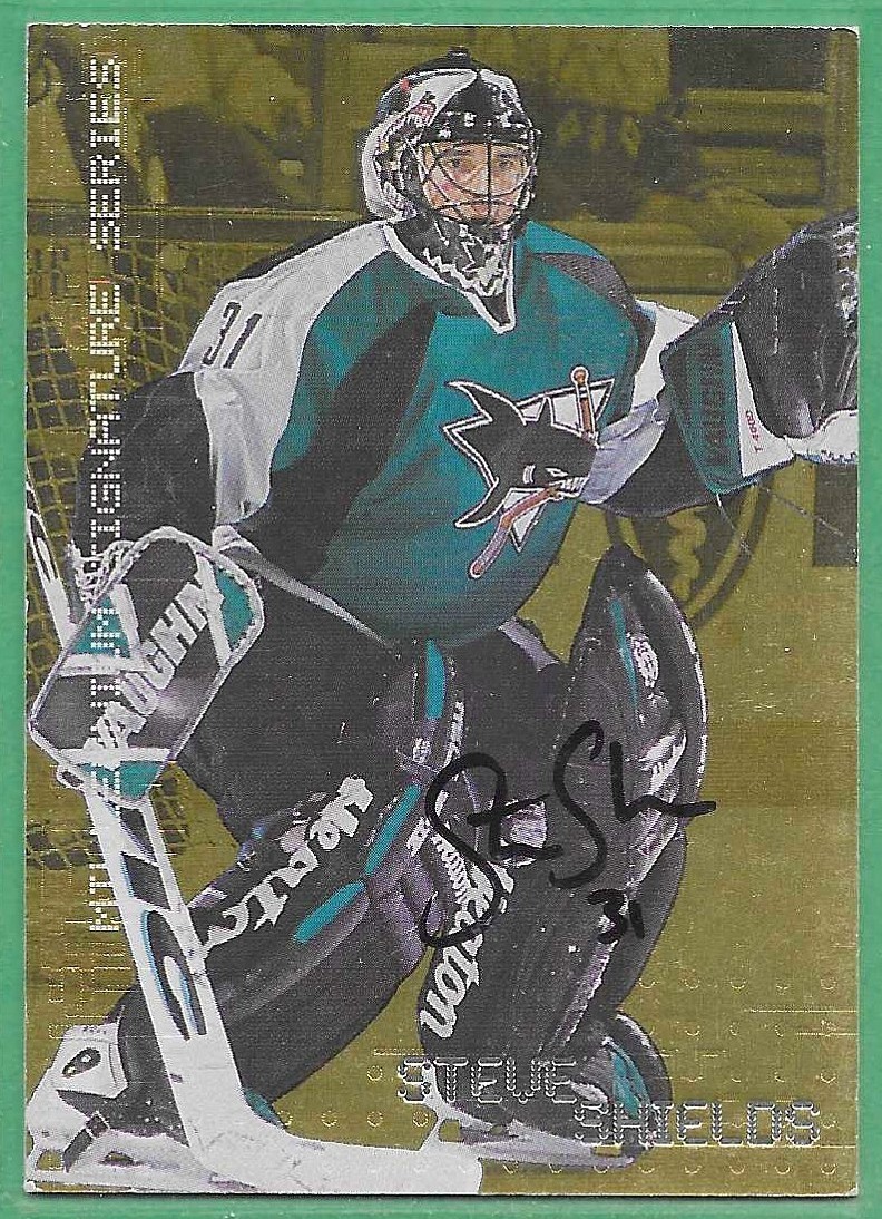 1999-00 ITG Millinium *FACTORY SIGNED* ~ Card#213 ~ Steve Shields ~ Gold