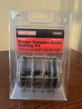 Craftsman 5 Piece Router Template Guide Bushing Kit Complete 925083 Sears