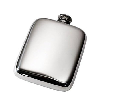 Wentworth Pewter - 4oz Plain Pewter Pocket Flask
