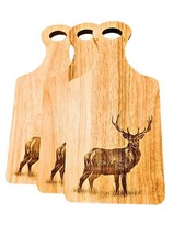 Handmade Chopping board/wooden cutting board with antler,deer,nature/gift idea