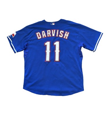Texas Rangers Yu Darvish Baseball Jersey Men's Size 56 Blue