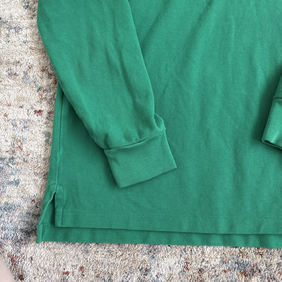 Polo Ralph Lauren Boys Medium 10-12 Green Polo Shirt Long Sleeve Big Pony Logo - Image 3 of 4