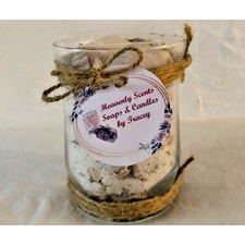 Nautical Beach Theme Glass Jar W/Seashells, Sand & Twine Handmade Artisan Decor