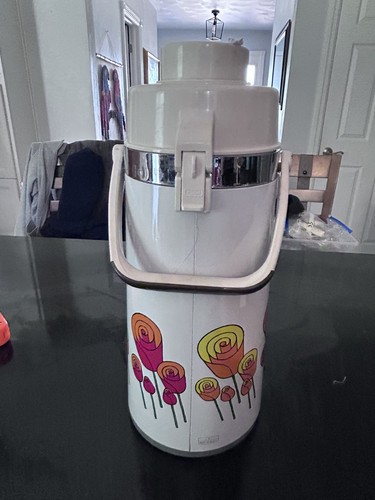 Dispensador de Airpot Floral Vintage 1.9L - Hecho en Corea - Flor Moderna Mediados de Siglo - Imagen 9 de 18