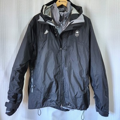 Adidas Team Canada Olympic 2 in 1 Jacket XL Inner Puffer + Shell Grey/Black