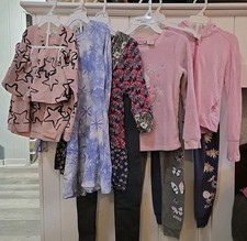 Girls 7 And 7/8 Lot Of Fall Or Winter Clothes Multiple Outfits / Sets