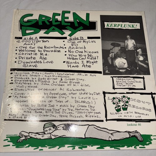 GREEN DAY “KERPLUNK” 1991 VINYL 2ND PRESSING WITH ALL INSERTS ORIGINAL SHRINK!!! - Picture 5 of 15