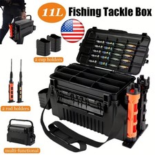 11L Fishing Tackle Box, Fishing Equipment Sto...
