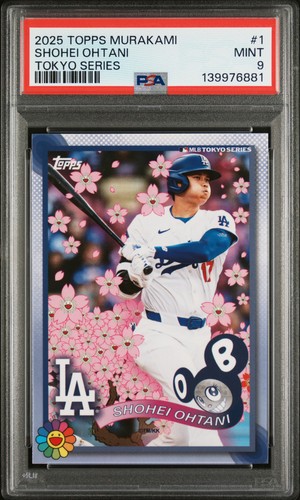 2025 TOPPS TAKASHI MURAKAMI + MLB WORLD TOUR TOKYO SERIES #1 SHOHEI OHTANI PSA 9