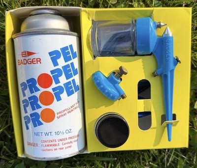 Vtg Badger Air Brush Co. Basic Spray Gun Set Model 250 Hobby Craft Art