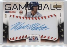 2014 USA Baseball Box Set Game Ball Signatures 88/99 Mark Mathias #15 Auto 0jd0