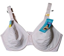 Vanity Fair NWT Beauty Back Smoothing Full Figure Bra 44DD Beige Underwire 76080