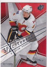 08/09 UD SPX DION PHANEUF SPXCITEMENT INSERT /999 #27