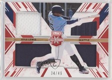 2019 Panini Elite Extra Edition Triple Silhouettes Red 34/49 Kyle Lewis 2p7