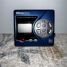 Kenwood DMC-J7R Mini Disc REC/Player MD Original UNTESTED Blue