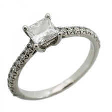 Tiffany & Co. Novo Square Cut Ring, Pt950 Platinum, 0.50ct Diamond... GZ...