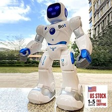 1088 Smart Robots for Kids, Large Programmable Interactive RC Robot with Blue